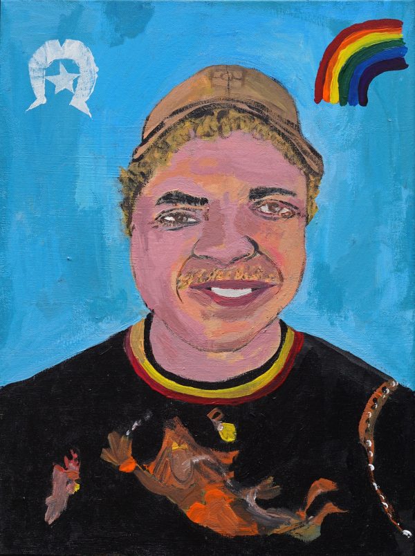 Joy is a form of resistance : Portrait of Dylan Mooney by Hugh Snelgrove